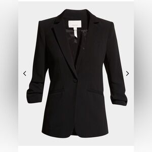 Cinq A Sept Khloe Crepe 3/4-Sleeve Blazer